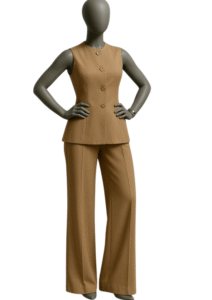 Classic Sleeveless Two-Piece Pantsuit