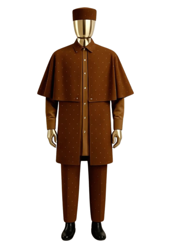 Stone-Embellished Agbada - Image 2