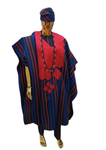 Royal Striped Aso Oke Agbada