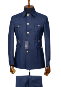 Men’s Safari Suit with Gold Buttons