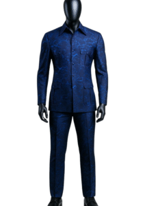 Printed Safari Style Men’s Suit