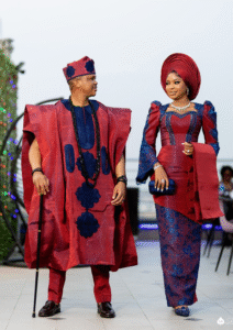 Royal Aso-Oke Agbada & Lace Iro-Buba Set